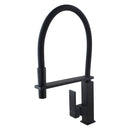 Swivel Flexible Black Kitchen Mixer Tap Gooseneck Pull Down Faucet