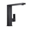 Electroplated Matte Black Kitchen Tap 180 Degree Swivel Solid Brass