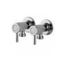 Round Chrome Brass Turn Washing Machine Stop Tap Wall Mounted