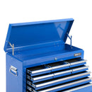9 Drawers Lockable Chest Cabinet Tool Box Blue