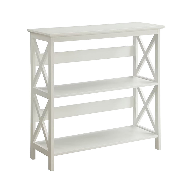 Lucas 3 Tier Bookshelf White