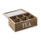 Wooden Tea Box With Six Partition 23X16X7Cm