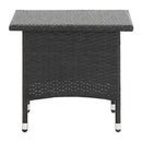 Tea Table Black 50X50X47 Cm Poly Rattan