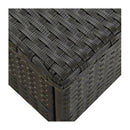 Tea Table Black 50X50X47 Cm Poly Rattan
