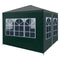 Party Tent 3X3 M Pe Roof And Side Panels Steel Frame Green