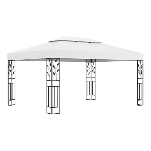 Gazebo With Double Roof 3X4 M
