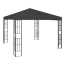 Gazebo Anthracite With Decorative Square Details