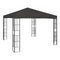 Gazebo Anthracite With Decorative Square Details