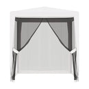 Party Tent With 4 Mesh Sidewalls 2X2 M White