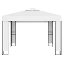 Gazebo With Double Roof 3X3 M Cream