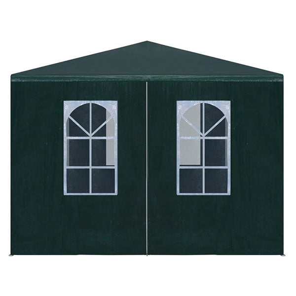 Party Tent 3X3 M Pe Roof And Side Panels Steel Frame Green