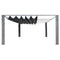 Gazebo With Sliding Roof Poly Rattan 400X400X200 Cm Grey
