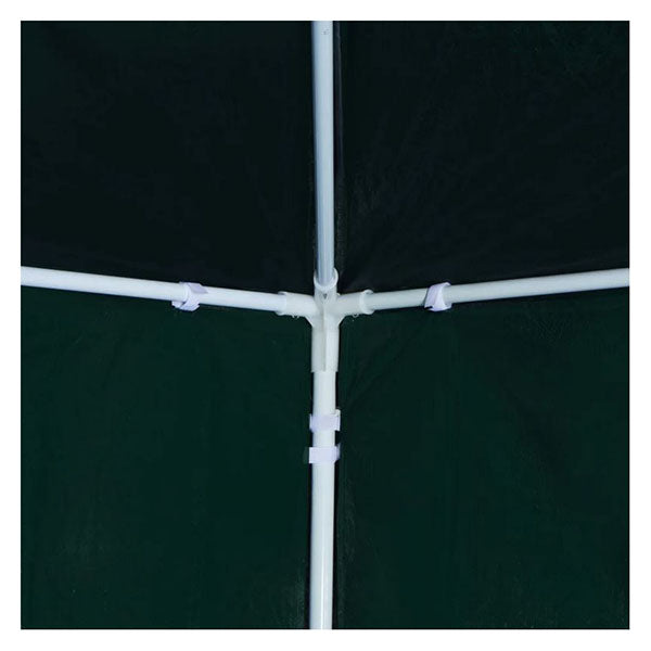 Party Tent 3X3 M Pe Roof And Side Panels Steel Frame Green