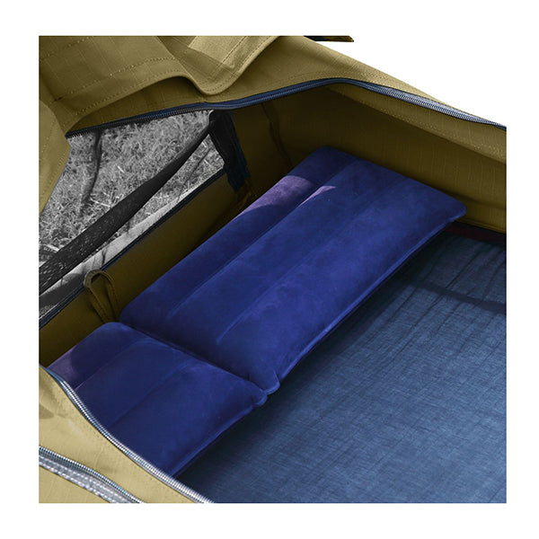 Double Swag Camping Swags Canvas Dome Tent Hiking Mattress Khaki