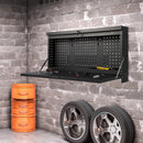 2in1 Wall Control Pegboard Tool Organizer With Large Tabletop