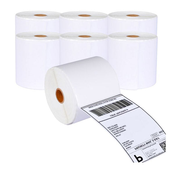 6 Rolls Direct Thermal Labels Barcode 101X152 Mm