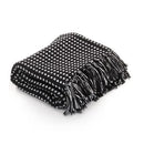 Throw Cotton Squares 125X150 Cm Black