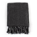 Throw Cotton Squares 125X150 Cm Black