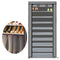 10 Tier Shoe Rack Portable Storage Cabinet Organiser Wardrobe Grey Cover