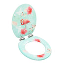 Wc Toilet Seat With Soft Close Lid Mdf Flamingo Design
