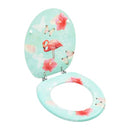 Wc Toilet Seat With Lid Mdf Flamingo Design