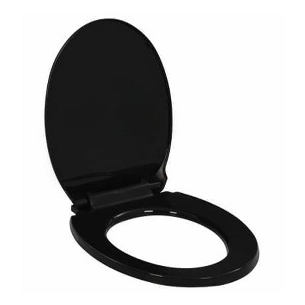 Soft Close Toilet Seat With Quick Release Design Black