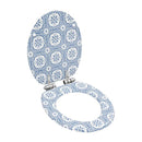 Wc Toilet Seat With Soft Close Lid Mdf Porcelain Design