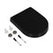 Soft Close Toilet Seat Black With Quick Release Design