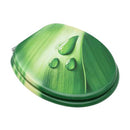 Wc Toilet Seat With Lid Mdf Green Water Drop Design