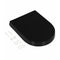 Soft Close Toilet Seat With Quick Release Design Black 45X35 Cm