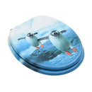 Wc Toilet Seat With Lid Mdf Penguin Design