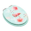 Wc Toilet Seat With Soft Close Lid Mdf Flamingo Design