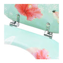 Wc Toilet Seat With Lid Mdf Flamingo Design