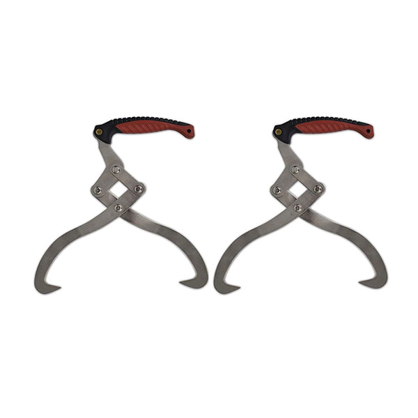 2 Pcs Log Tongs With Tpr Handle