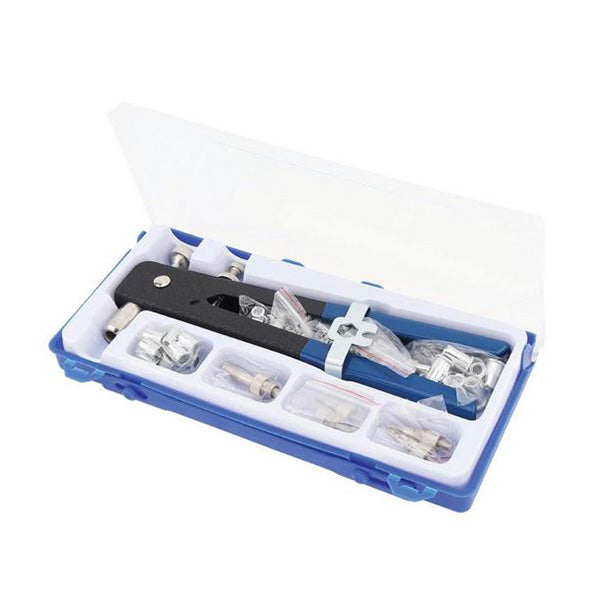 Rivet Kit 106 Pcs Threaded Nutsert Rivnut Nut Riveter Setter Tool Set