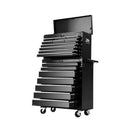 17 Drawers Tool Box Trolley Chest Cabinet Cart Garage Mechanic Toolbox