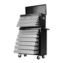 17 Drawers Tool Box Trolley Chest Cabinet Cart Garage Mechanic Toolbox