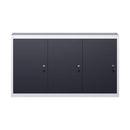 Wall Mounted Tool Cabinet Industrial Style Metal 120X19X60 Cm