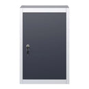 Wall Mounted Tool Cabinet Industrial Style Metal Black And Grey
