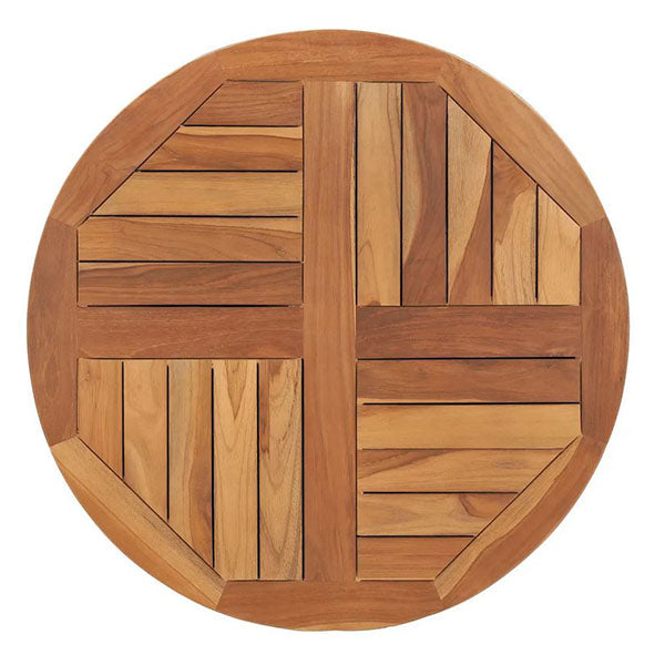 Table Top Solid Teak Wood Round
