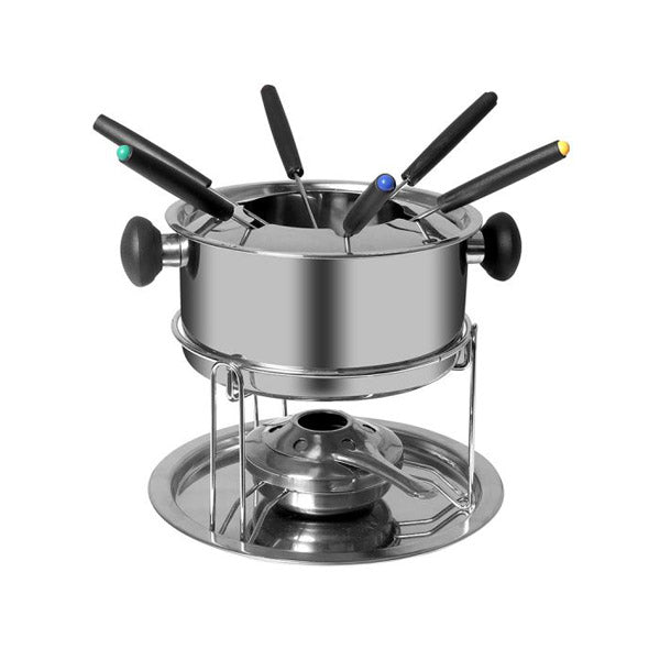 Classic Fondue Set 12Pcs Stainless Steel Cheese Chocolate Dipping