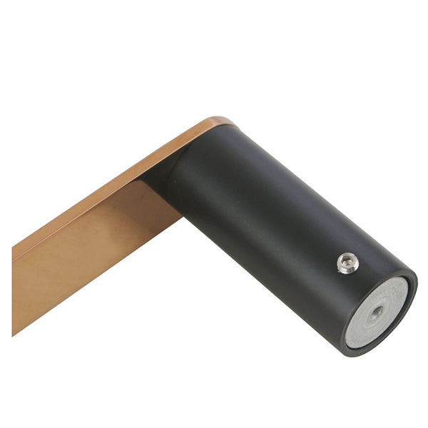 Black And Rose Gold Single Towel Holder 300 Mm Stainless Steel 304