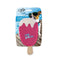 Dog Drinking Sponge Soak Strawberry Ice Cream Shape Chew Play Toy Pink