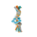 Puppy Multi Chew Rope Ring Toy Knotted Braided Dog Teething Play Toys