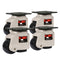 Leveling Casters Swivel Workbench Adjustable Wheel Retractable 4Pcs