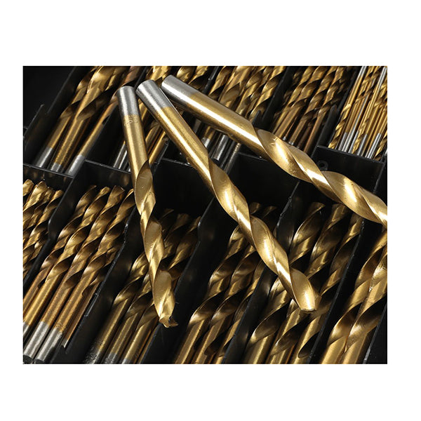 Drill Bits Set Hss Metric 1Mm To 10Mm Titanium Coated Metal 230Pcs