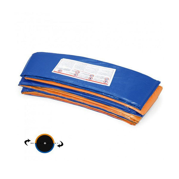 Reversible Replacement Trampoline Spring Safety Pad Orange Blue