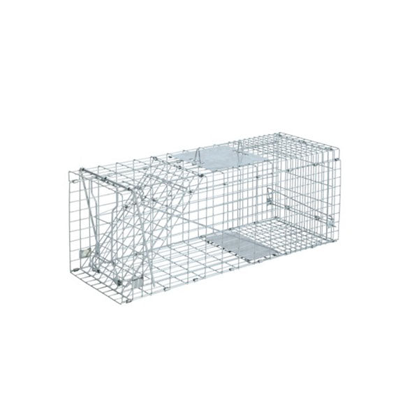 Humane Animal Trap Cage Silver - 94 x 34 x 36cm