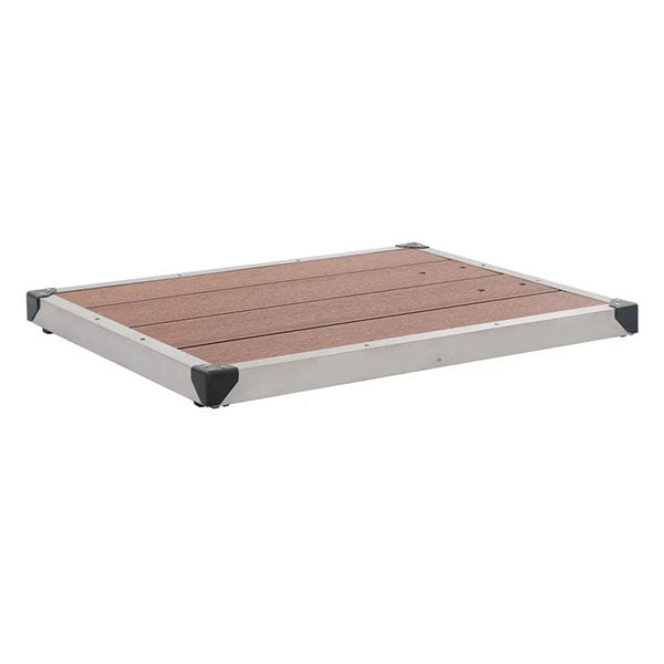 Outdoor Shower Tray Wpc Stainless Steel 80X62 Cm