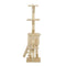Cat Tree With Sisal Scratching Posts 138 Cm Beige